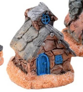 Ķīniešu antīka mini māja Retro ēka Mikro pasaku dārza figūriņas Miniatūras/terārijs vintage mājas dekori, rotājumi, paši izveidojiet