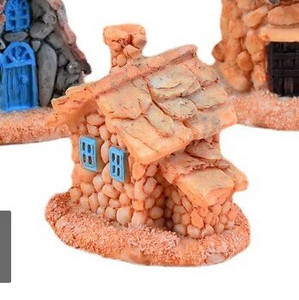 Ķīniešu antīka mini māja Retro ēka Mikro pasaku dārza figūriņas Miniatūras/terārijs vintage mājas dekori, rotājumi, paši izveidojiet