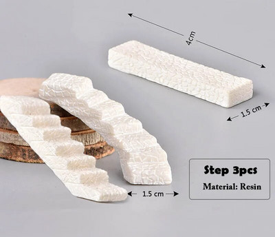 Ķīniešu antīka mini māja Retro ēka Mikro pasaku dārza figūriņas Miniatūras/terārijs vintage mājas dekori, rotājumi, paši izveidojiet