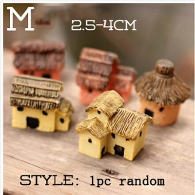 Ķīniešu antīka mini māja Retro ēka Mikro pasaku dārza figūriņas Miniatūras/terārijs vintage mājas dekori, rotājumi, paši izveidojiet