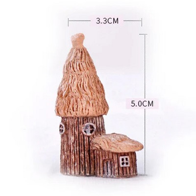 Ķīniešu antīka mini māja Retro ēka Mikro pasaku dārza figūriņas Miniatūras/terārijs vintage mājas dekori, rotājumi, paši izveidojiet
