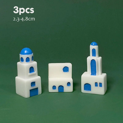 Ķīniešu antīka mini māja Retro ēka Mikro pasaku dārza figūriņas Miniatūras/terārijs vintage mājas dekori, rotājumi, paši izveidojiet