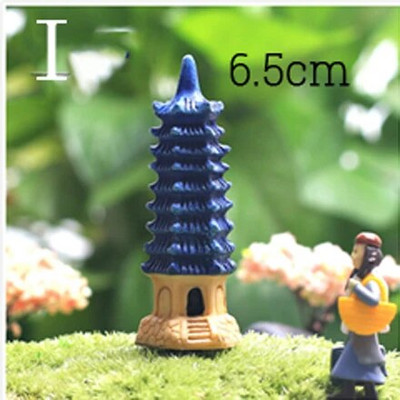 Ķīniešu antīka mini māja Retro ēka Mikro pasaku dārza figūriņas Miniatūras/terārijs vintage mājas dekori, rotājumi, paši izveidojiet