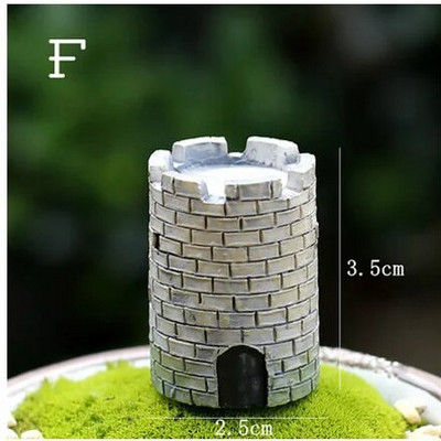 Ķīniešu antīka mini māja Retro ēka Mikro pasaku dārza figūriņas Miniatūras/terārijs vintage mājas dekori, rotājumi, paši izveidojiet