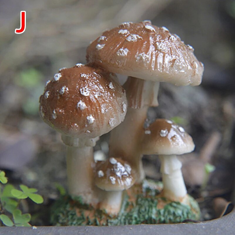 Mini dervos grybų fėja Miniatiūrinė terariumo figūrėlės Lėlių namelis „Pasidaryk pats“ amatai Sodo kraštovaizdžio ornamento puošmena Dovana