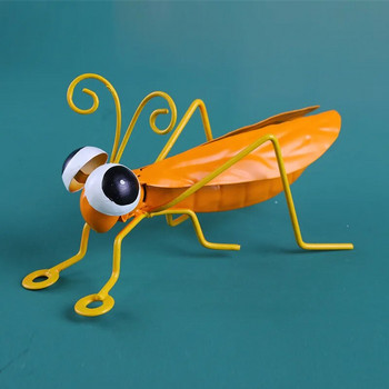 Σφυρήλατο σίδερο Μυρμήγκι Grasshopper πασχαλίτσα στολίδια Κήπος Διακόσμηση από σφυρήλατο σίδερο Διακοσμητικά σε γλάστρες Παιδικά παιχνίδια Play House Χαριτωμένο δώρο
