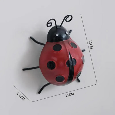 Kaltas dzelzs skudras sienāzis mārīte Rotājumi Dārzs Kaltas dzelzs rotājumi podiņos rotājumi bērniem Rotaļlietas Rotaļu māja Jauka dāvana