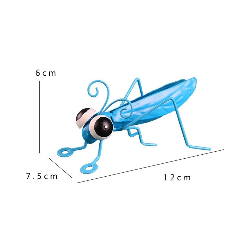 Kaltas dzelzs skudras sienāzis mārīte Rotājumi Dārzs Kaltas dzelzs rotājumi podiņos rotājumi bērniem Rotaļlietas Rotaļu māja Jauka dāvana