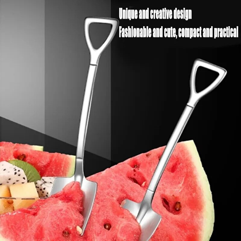 4 tk pakk roostevabast terasest loominguline kohvikühvel jäätise magustoit retro armas kandiline lusikas lauanõude komplekt köögividin