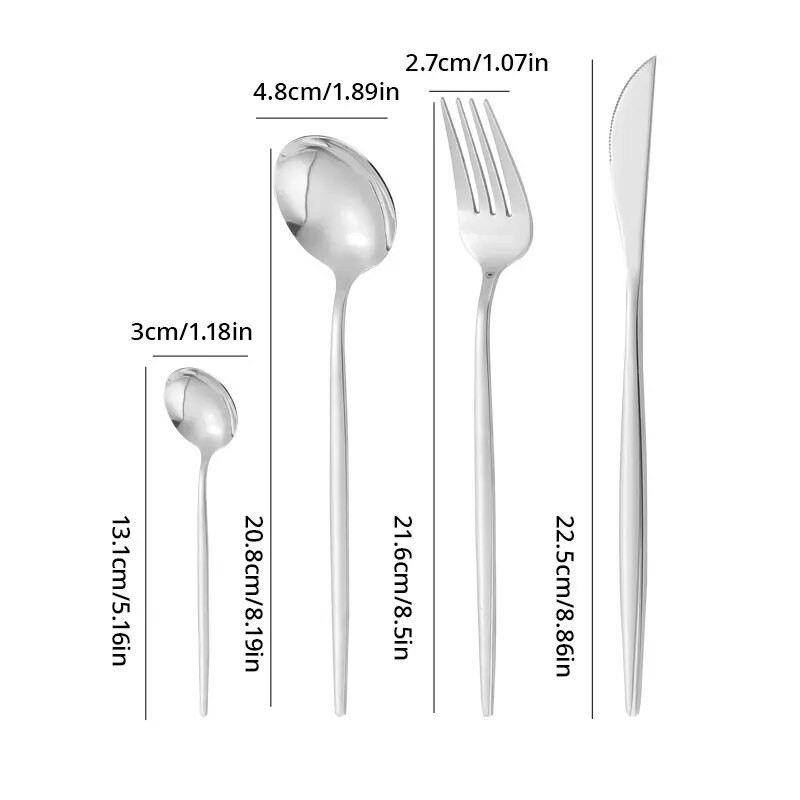 4 τμχ/σετ 304 Πορτογαλικά επιτραπέζια σκεύη από ανοξείδωτο ατσάλι Σετ μαχαιριών και κουταλιών Western Food Hotel Μπριζόλα Μαχαίρι και πιρούνι Εργαλεία κουζίνας