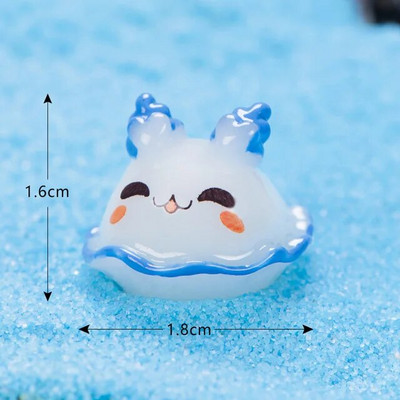 Mini dofīnu figūriņas Gaismas okeāns jūras dzīvnieks haizivs mirdzošs zivis miniatūras figūriņas DIY mikro dārza ainavu rotājumi