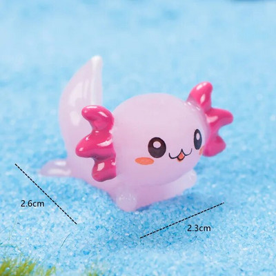 Mini dofīnu figūriņas Gaismas okeāns jūras dzīvnieks haizivs mirdzošs zivis miniatūras figūriņas DIY mikro dārza ainavu rotājumi