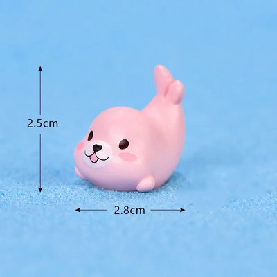 Mini dofīnu figūriņas Gaismas okeāns jūras dzīvnieks haizivs mirdzošs zivis miniatūras figūriņas DIY mikro dārza ainavu rotājumi