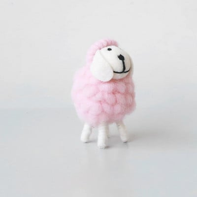 1 tk mini lauakaunistused vildist lambakujukesed Miniatuurid villavilt lambaliha Armsad mänguasjad lauakaunistused kodusisustus, kingitused lastele