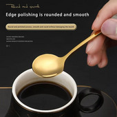 12 gabalu zelta kausu karotes trauku komplekts nerūsējošā tērauda karotes kafijas karotes trauku komplekts brīvdienu virtuves trauku komplekts, dāvana