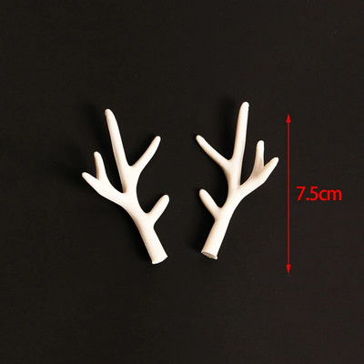 Simulācija Plastmasas Brieža ragi Dekors Cosplay Melnais brieža ragi Mākslīgā brieža raga galvas saite DIY aksesuāri Helovīna rekvizīti