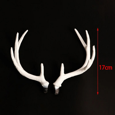 Simulācija Plastmasas Brieža ragi Dekors Cosplay Melnais brieža ragi Mākslīgā brieža raga galvas saite DIY aksesuāri Helovīna rekvizīti