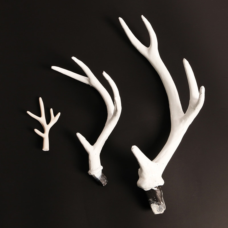 Simulācija Plastmasas Brieža ragi Dekors Cosplay Melnais brieža ragi Mākslīgā brieža raga galvas saite DIY aksesuāri Helovīna rekvizīti