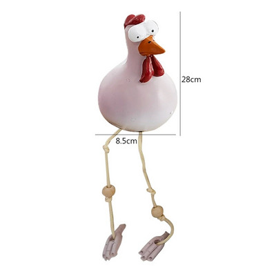Sveķu saimniecība Ornaments Vistas Smieklīgs pagalma cālis Māksla Skulptūras Amatniecība Dāvana svētkos Atkārtoti lietojams mājas dārza dekors