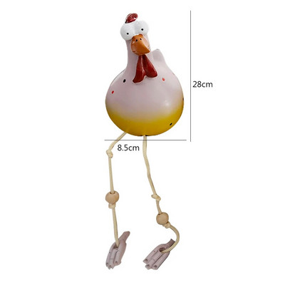 Sveķu saimniecība Ornaments Vistas Smieklīgs pagalma cālis Māksla Skulptūras Amatniecība Dāvana svētkos Atkārtoti lietojams mājas dārza dekors