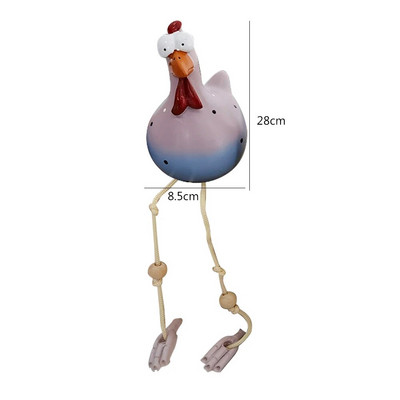 Sveķu saimniecība Ornaments Vistas Smieklīgs pagalma cālis Māksla Skulptūras Amatniecība Dāvana svētkos Atkārtoti lietojams mājas dārza dekors