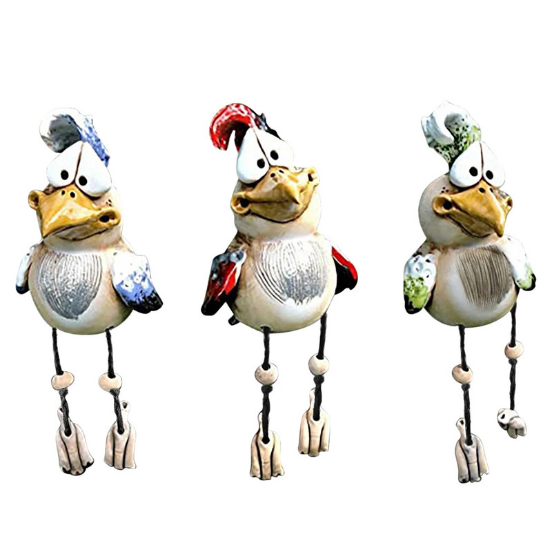 Sveķu saimniecība Ornaments Vistas Smieklīgs pagalma cālis Māksla Skulptūras Amatniecība Dāvana svētkos Atkārtoti lietojams mājas dārza dekors