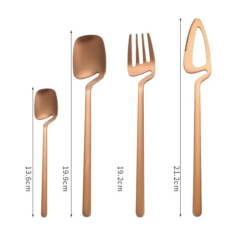 304 Μαχαίρι για μπριζόλα τοίχου από ανοξείδωτο χάλυβα Πιρούνι Κουτάλι Western Επιτραπέζιο σκεύος Οικιακό Τρίψιμο Κρεμαστό φλιτζάνι καφέ Επιδόρπιο κουτάλι Fou