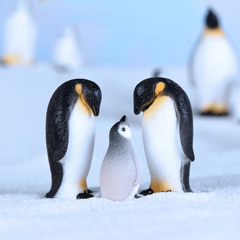 Χαριτωμένα 1/3 τεμ Μικτό ειδώλιο πιγκουίνος Μινιατούρες Διακόσμηση δωματίου Αξεσουάρ Ειδώλια Διακόσμηση κήπου σπιτιού