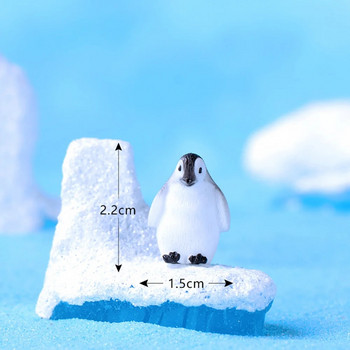 Χαριτωμένα 1/3 τεμ Μικτό ειδώλιο πιγκουίνος Μινιατούρες Διακόσμηση δωματίου Αξεσουάρ Ειδώλια Διακόσμηση κήπου σπιτιού