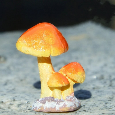 1 gab sēņu krupju sēnīšu figūriņas, sveķu miniatūras amatniecības, DIY ornaments, pasaku dārzs, rotājums, terārija leļļu mājas dekors