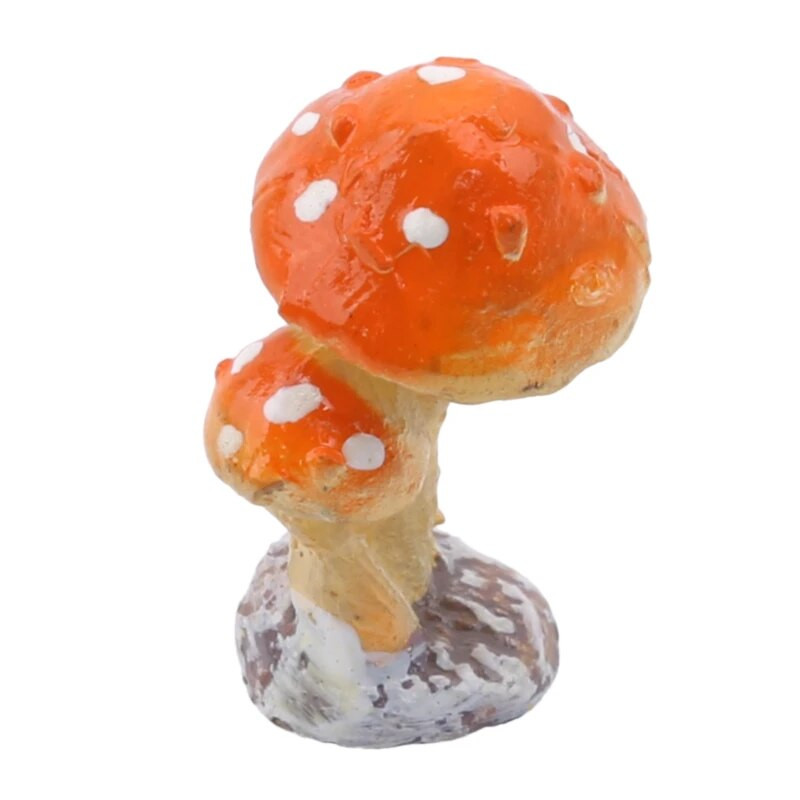 1 gab sēņu krupju sēnīšu figūriņas, sveķu miniatūras amatniecības, DIY ornaments, pasaku dārzs, rotājums, terārija leļļu mājas dekors
