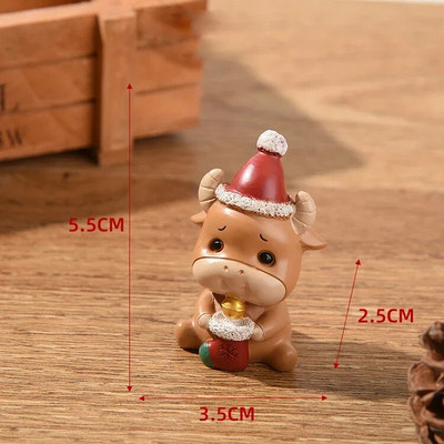 1vnt Kalėdų derva Šeimos mažų gyvūnų papuošalai Kūrybinis namų dekoravimas Mini Kalėdų eglutė Seno vyro Kalėdų dovana