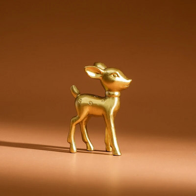 Telpas dekors Briežu māte un dzeltenbrūns Jauki istabas dekori Skulptūras Figūriņas Kawaii Miniatūras Briežu skulptūras Mājas Dekorācijas Figūriņas