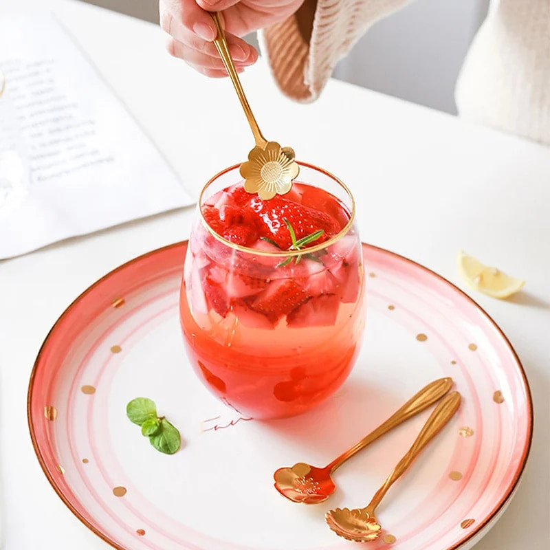 8 tk lillelusikate komplekt Väikesed teelusikakesed roostevabast terasest kohvilusikad armsad jäätised magustoidulusikad lusikate komplekt sööginõude komplekt