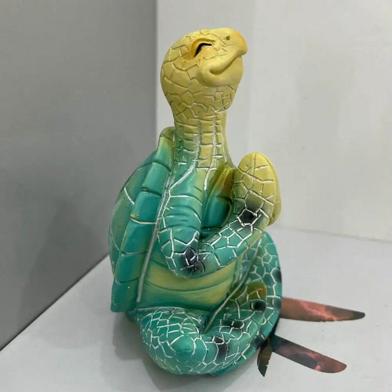 Jūras bruņurupuča dārza statuja burvīgs, smieklīgs, trauksmains, sveķu mazinošs Buda meditē jūras bruņurupuča figūriņas dārza dekors
