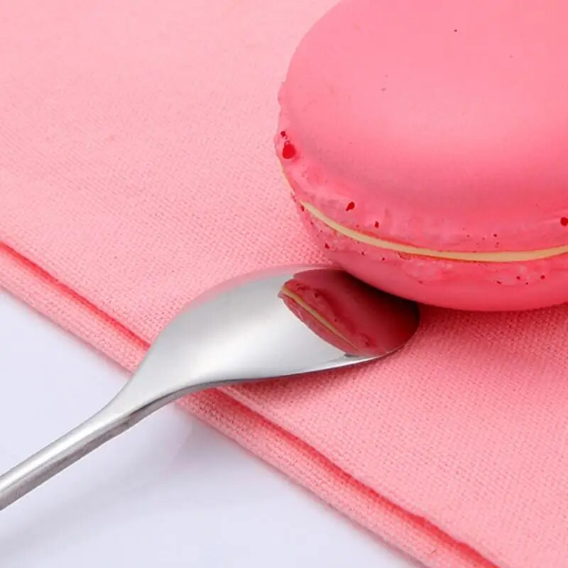 Naujas 1vnt Creative Leaves desertinis šaukštas / šakutė nerūdijančio plieno kavos maišymo šaukštas kastuvas šakutė pora šaukštas