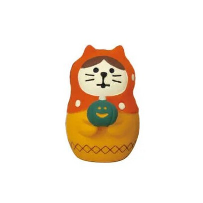 2024. gada Helovīna ķirbis, japāņu kaķis, miniatūra ainas rekvizīti Modes rotaļas radoša dāvana ZAKKA sveķu mazs dekors