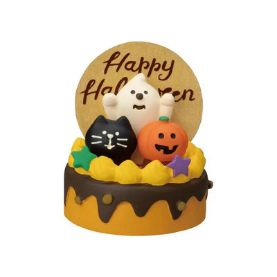 2024. gada Helovīna ķirbis, japāņu kaķis, miniatūra ainas rekvizīti Modes rotaļas radoša dāvana ZAKKA sveķu mazs dekors