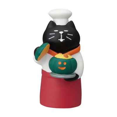 2024. gada Helovīna ķirbis, japāņu kaķis, miniatūra ainas rekvizīti Modes rotaļas radoša dāvana ZAKKA sveķu mazs dekors