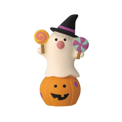 2024. gada Helovīna ķirbis, japāņu kaķis, miniatūra ainas rekvizīti Modes rotaļas radoša dāvana ZAKKA sveķu mazs dekors