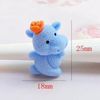 10Gb Jauki jaukts mini multfilmu Dzīvnieks plakana muguras sveķu kabošoni Scrapbooking DIY rotaslietas amatniecības apdares aksesuāri H05