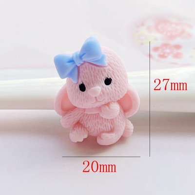 10Gb Jauki jaukts mini multfilmu Dzīvnieks plakana muguras sveķu kabošoni Scrapbooking DIY rotaslietas amatniecības apdares aksesuāri H05