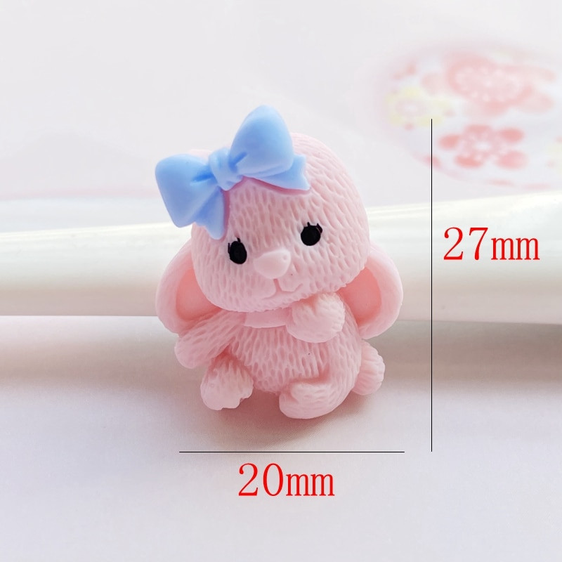 10Gb Jauki jaukts mini multfilmu Dzīvnieks plakana muguras sveķu kabošoni Scrapbooking DIY rotaslietas amatniecības apdares aksesuāri H05