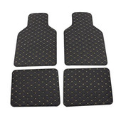Universalus tinka 4 vnt. tinka SUV Drop Shipping Dirbtinės odos grindų kilimėlis, atsparus vandeniui pėdų pagalvėlės, apsauga priekinių ir galinių kilimėlių rinkinys