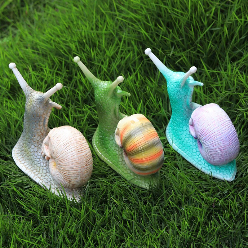 Διακοσμήσεις κήπου εξωτερικών χώρων Απόκριες μεταλλαγμένος σκελετός σαλιγκαριών στολίδια από ρητίνη