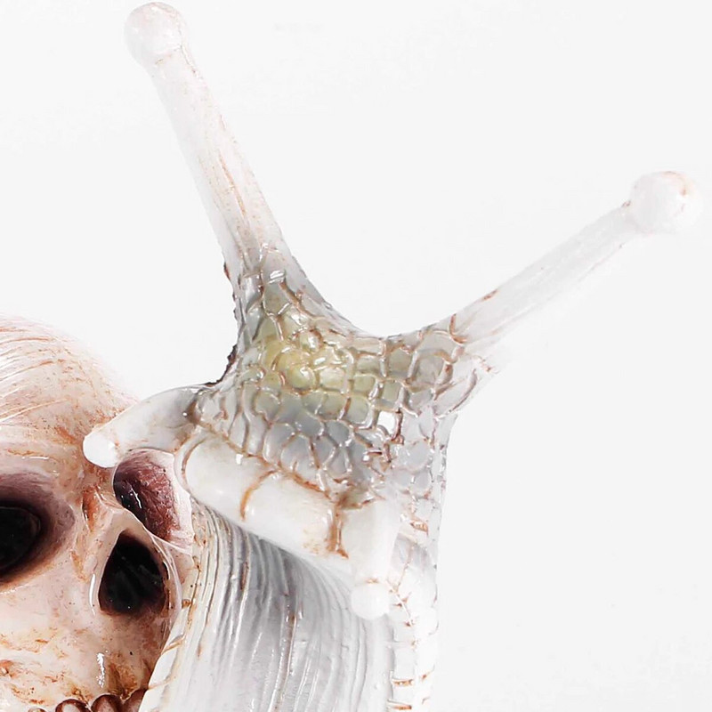 Διακοσμήσεις κήπου εξωτερικών χώρων Απόκριες μεταλλαγμένος σκελετός σαλιγκαριών στολίδια από ρητίνη