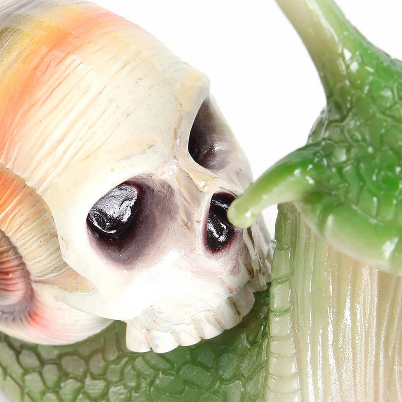 Διακοσμήσεις κήπου εξωτερικών χώρων Απόκριες μεταλλαγμένος σκελετός σαλιγκαριών στολίδια από ρητίνη