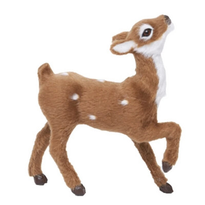 Simulācija Ziemassvētku ziemeļbrieža figūriņa Ziemassvētku aļņa brieža lelles Jaungada mājas dekorēšanai