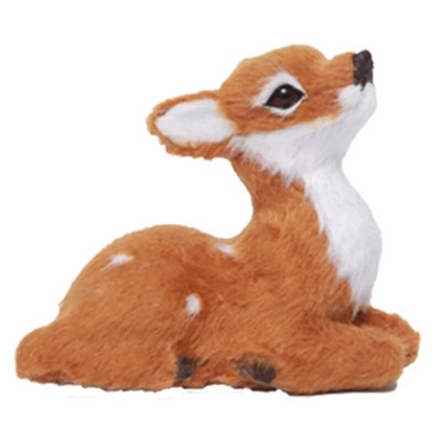 Simulācija Ziemassvētku ziemeļbrieža figūriņa Ziemassvētku aļņa brieža lelles Jaungada mājas dekorēšanai