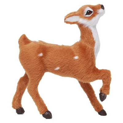 Simulācija Ziemassvētku ziemeļbrieža figūriņa Ziemassvētku aļņa brieža lelles Jaungada mājas dekorēšanai